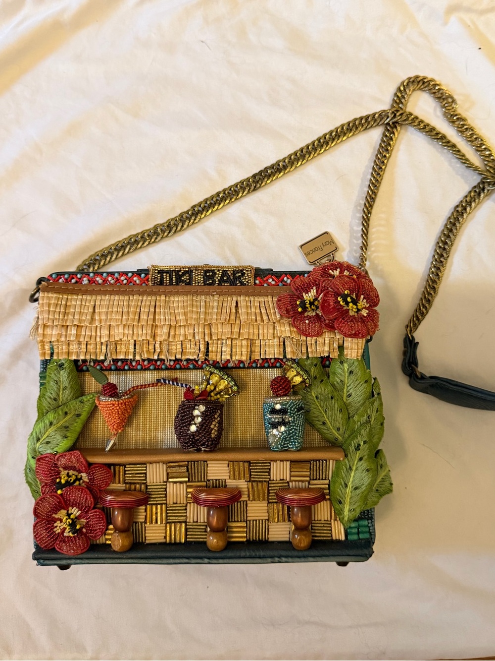 Mary Frances Tiki Bar Beaded Crossbody